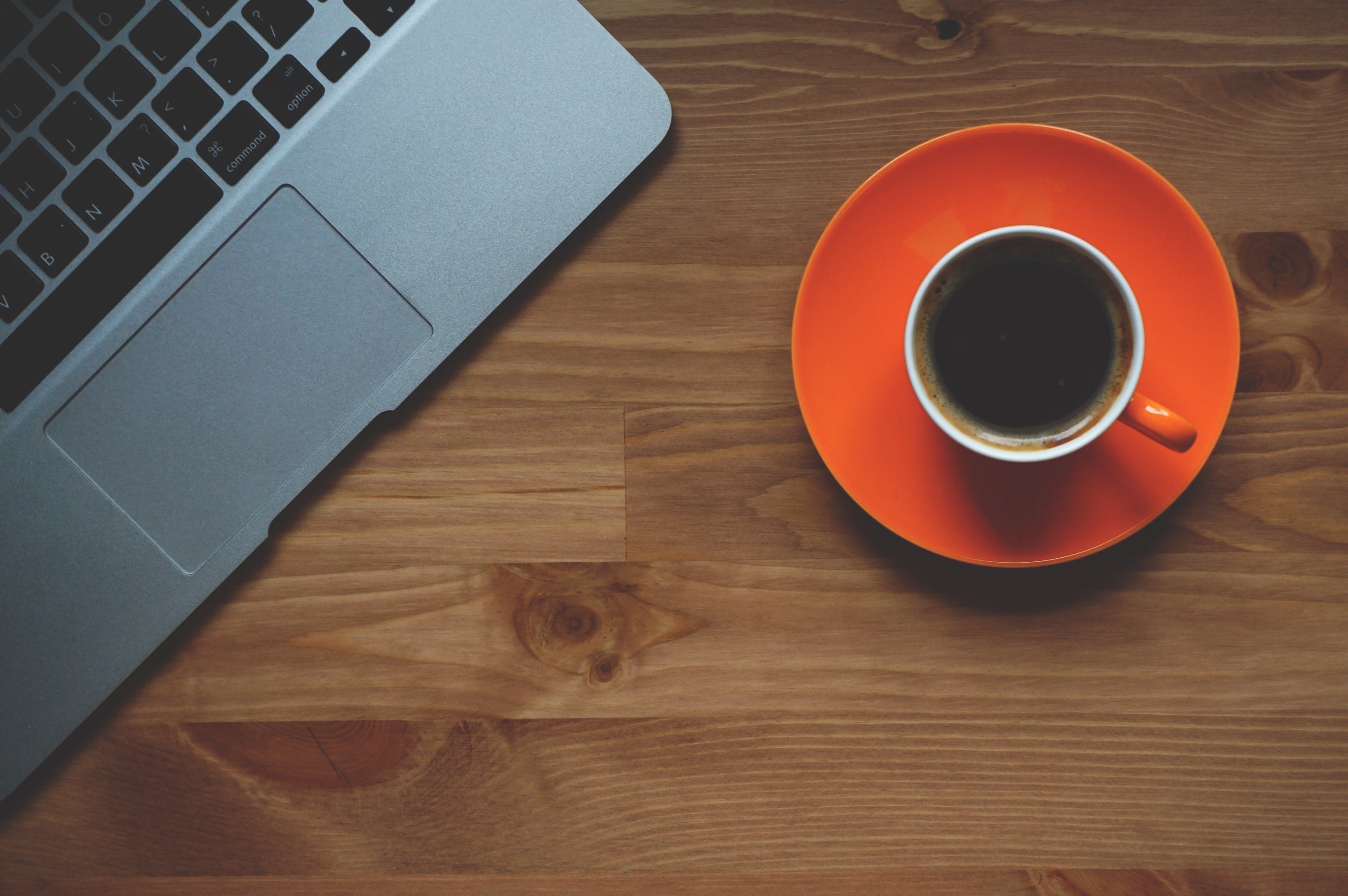 Laptop w coffee cup